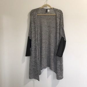 H&M Mixed Media Long Cardigan